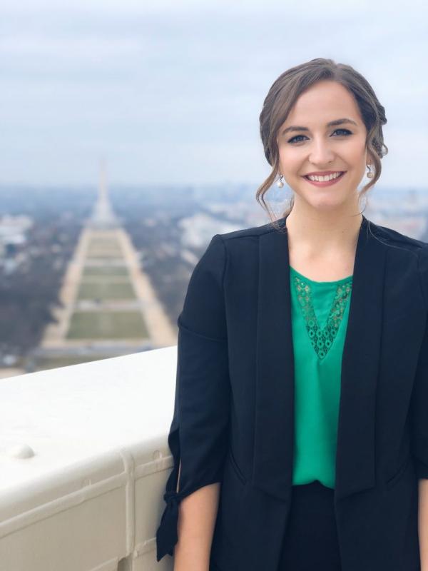 Bridget Hobbs in Washington, D.C. working with ND Sen. Kevin Cramer’s office