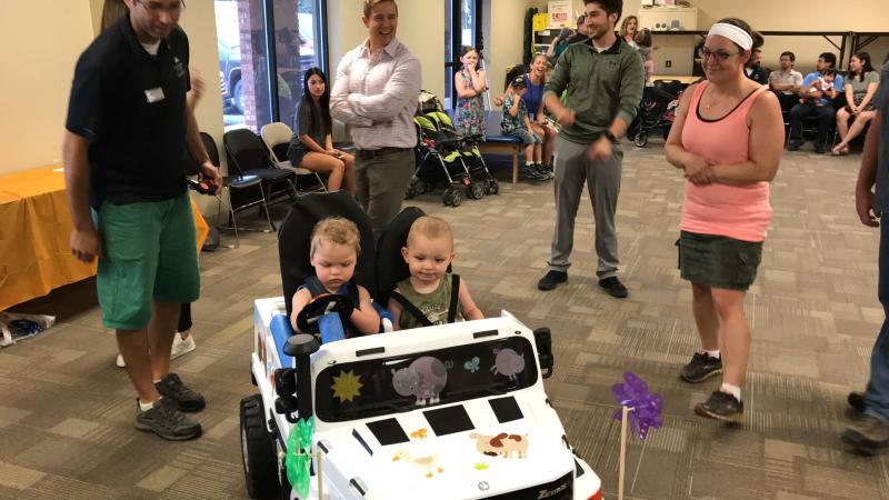 Children in a Power Car