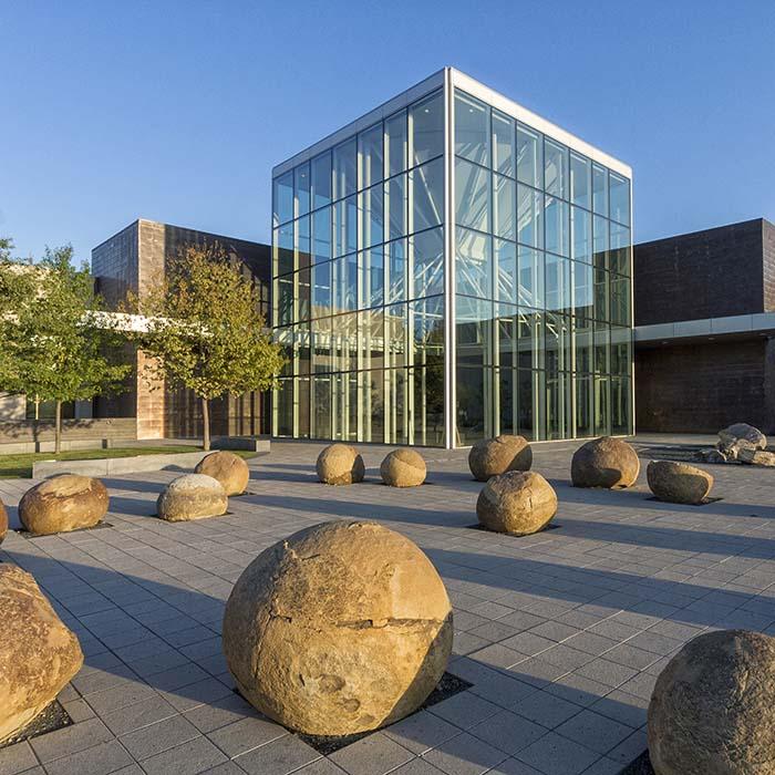 View outside the North Dakota Heritage Center