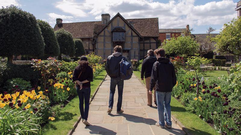 Faculty-led trip to England where students experienced the life, times, and work of William Shakespeare.