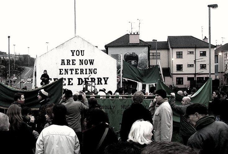 Black and White old photo of Derby, Ireland