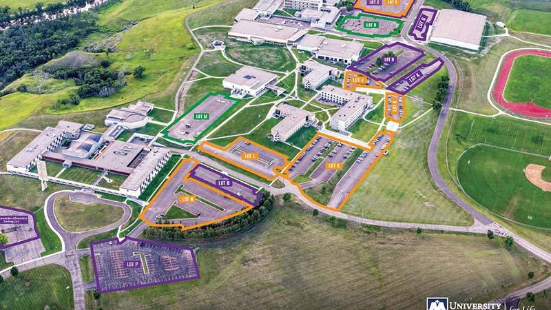 Parking Map of Campus