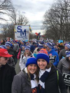 ​​​​​​​University of Mary students taking part in the 2017 March for Life