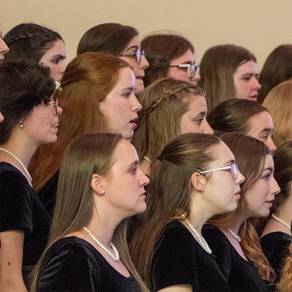 Choir performing