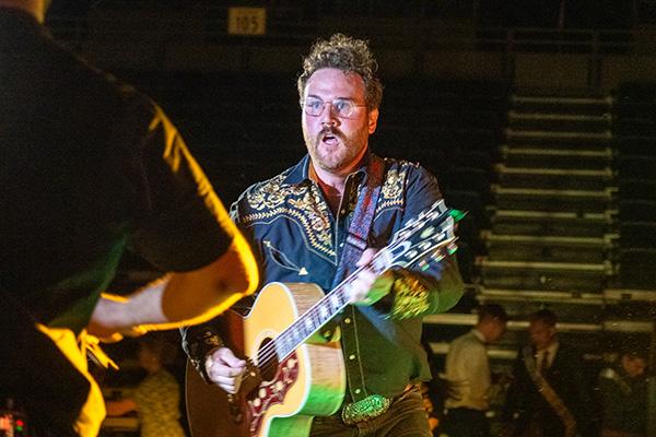 joe Berger playing the guitar