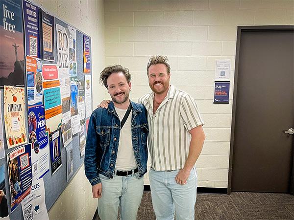 Matt and Joe together at Mary