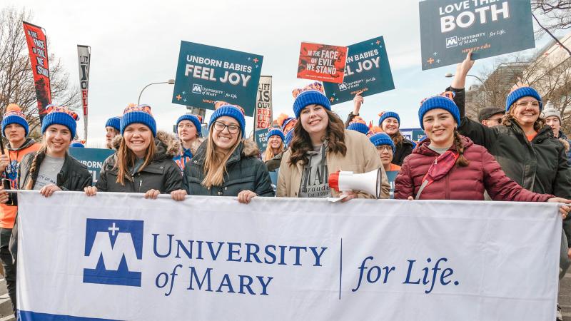 students at the march for life