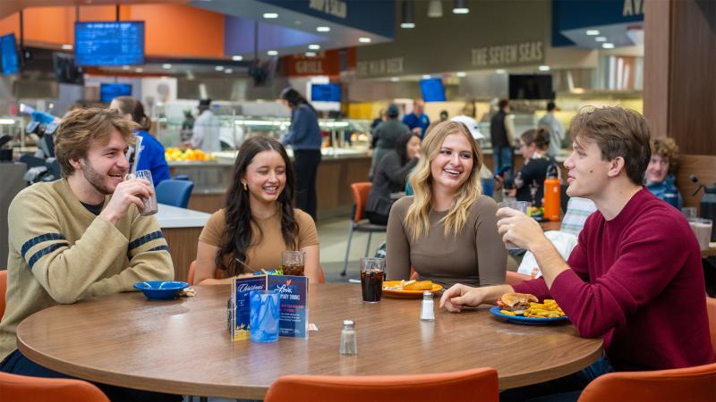 student at the crows nest restaurant