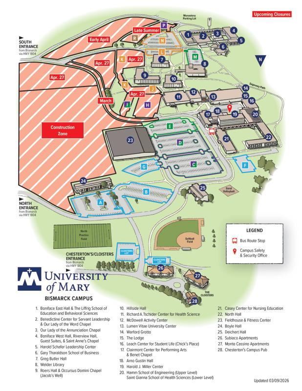 Campus Map Summer 2026