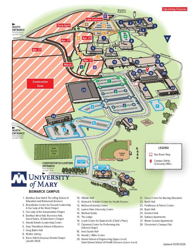 Campus Map Summer 2026