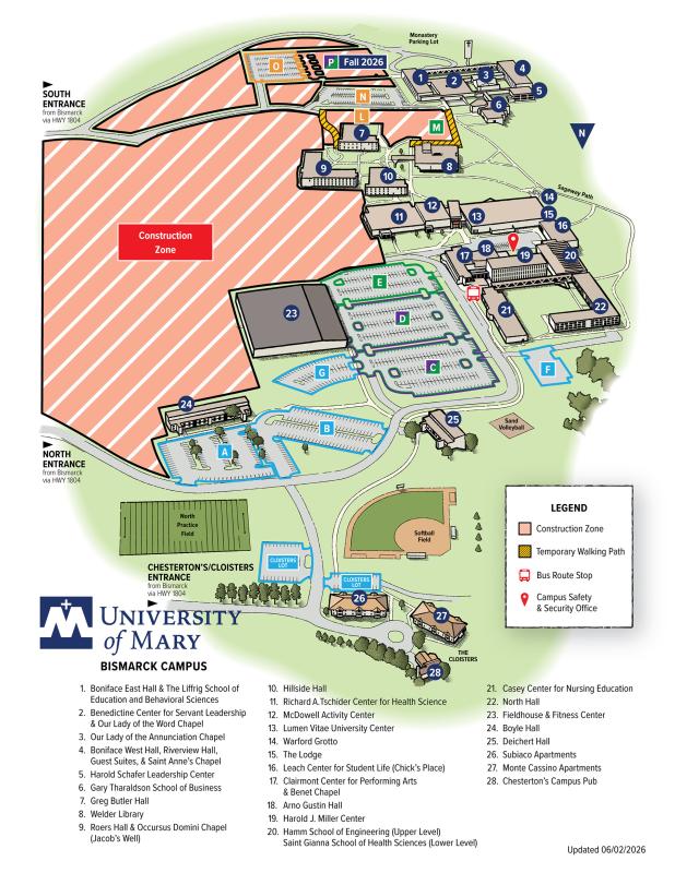 Campus Map Summer 2026