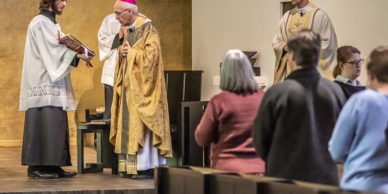 Bishop David Kagan at the Gold Mass