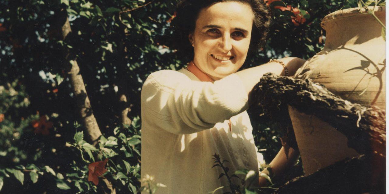 St. Gianna Beretta Molla in her garden.