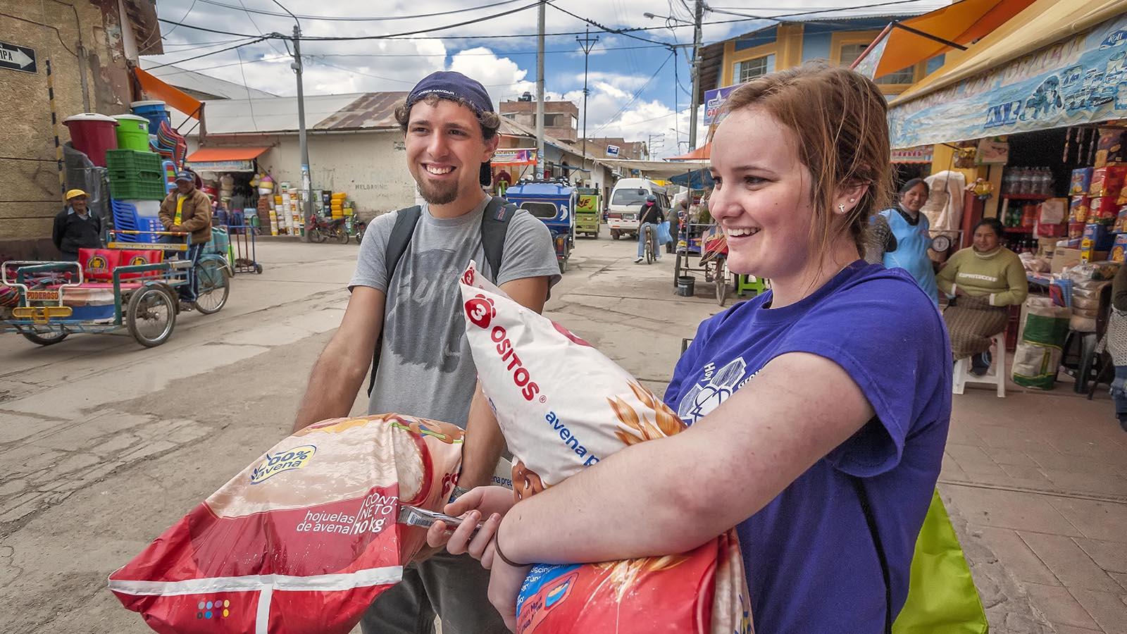 Students on a Service Trip in Peru