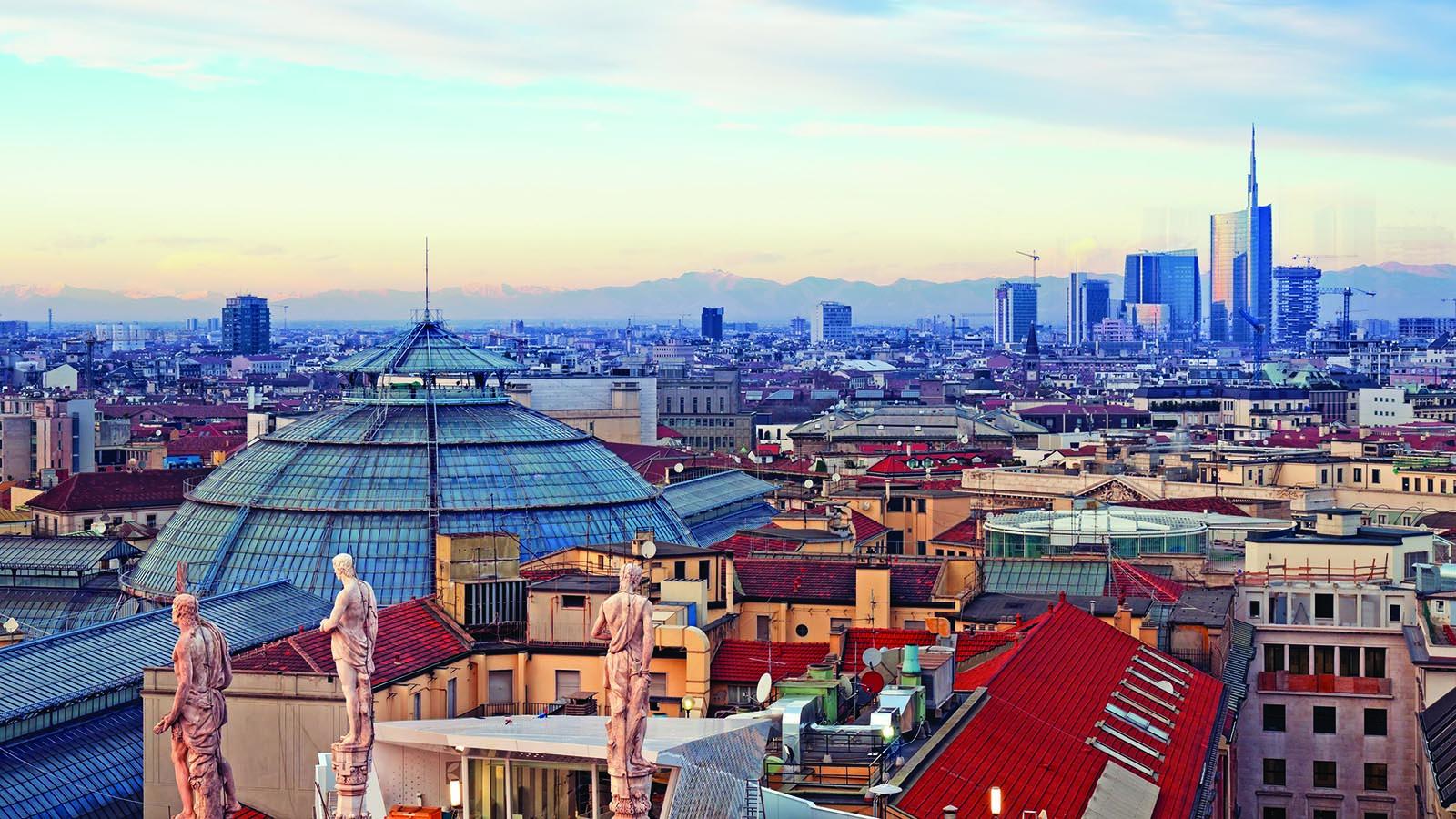 Rooftop View of Milan Italy