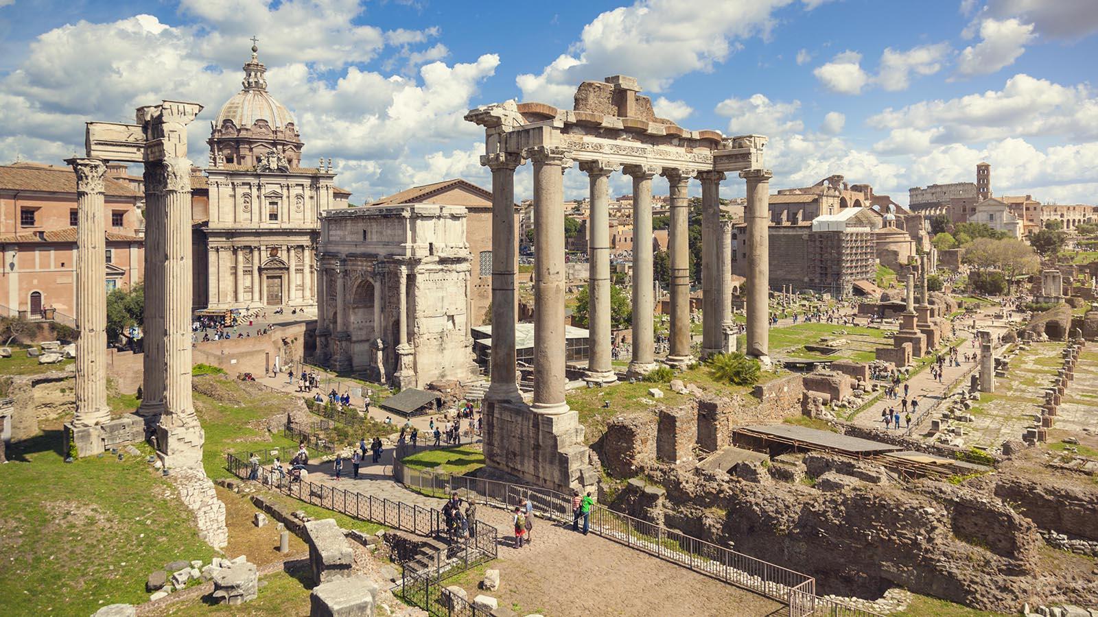 Forum Romanum in Rome, Italy.