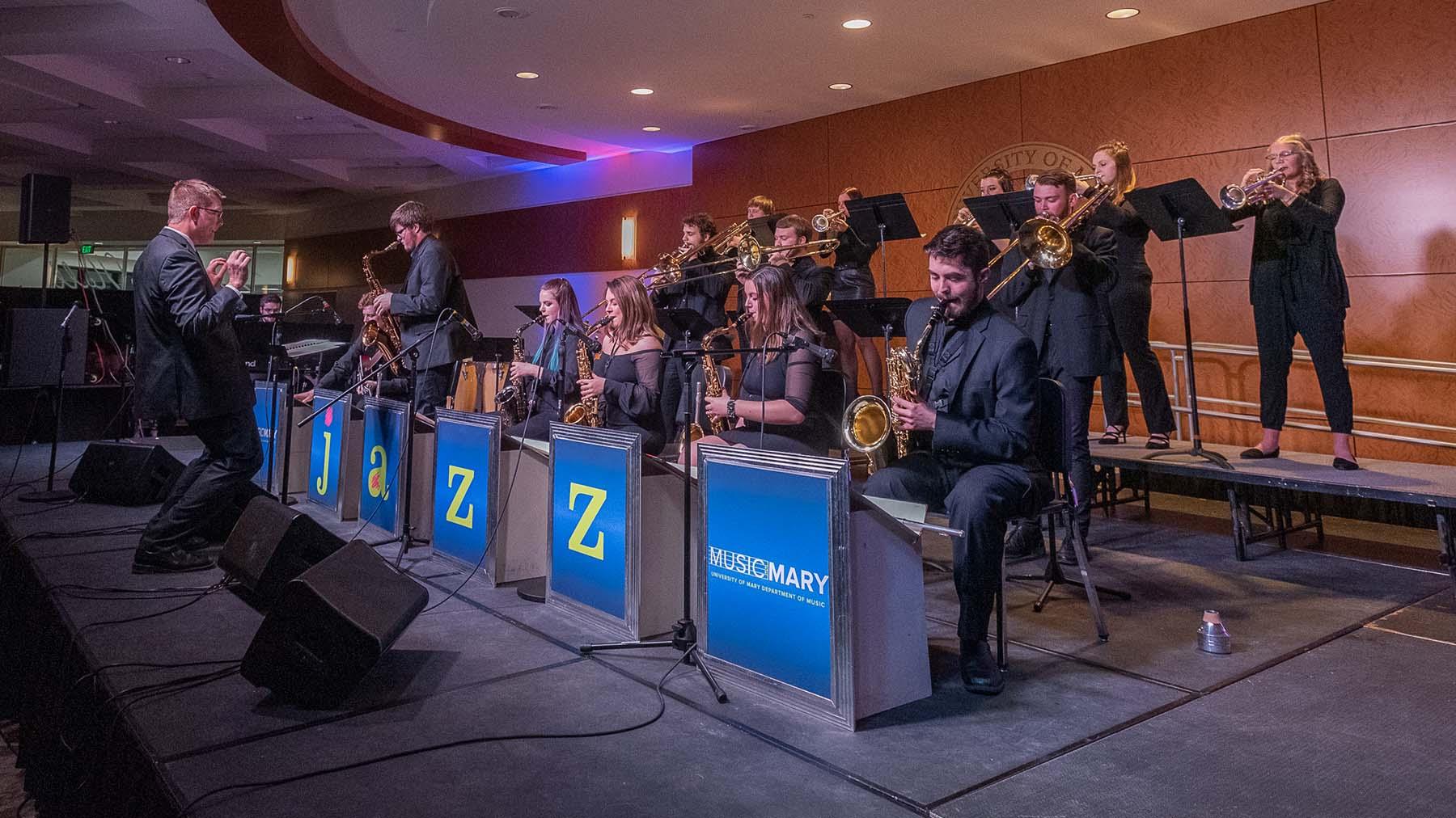 Jazz Fest Band playing music