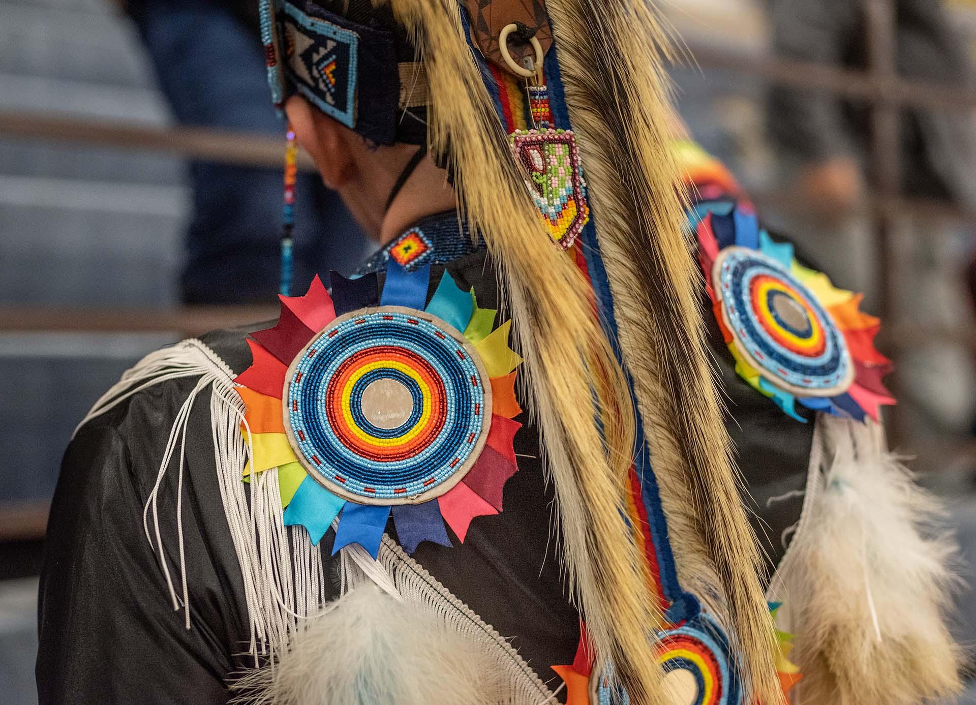 Native American Dress in Traditional Attire.