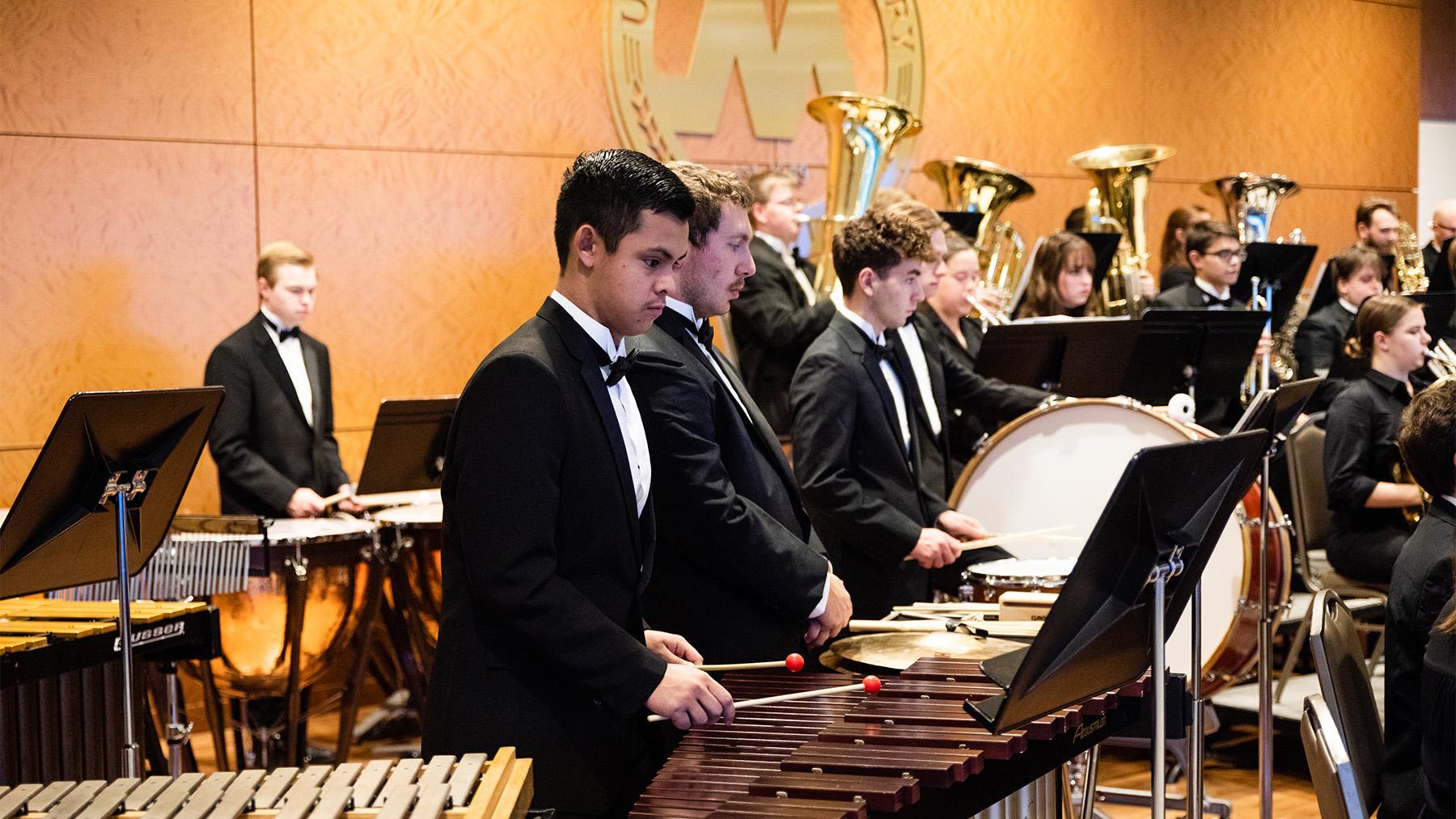 Fall Band Concert Percussionists