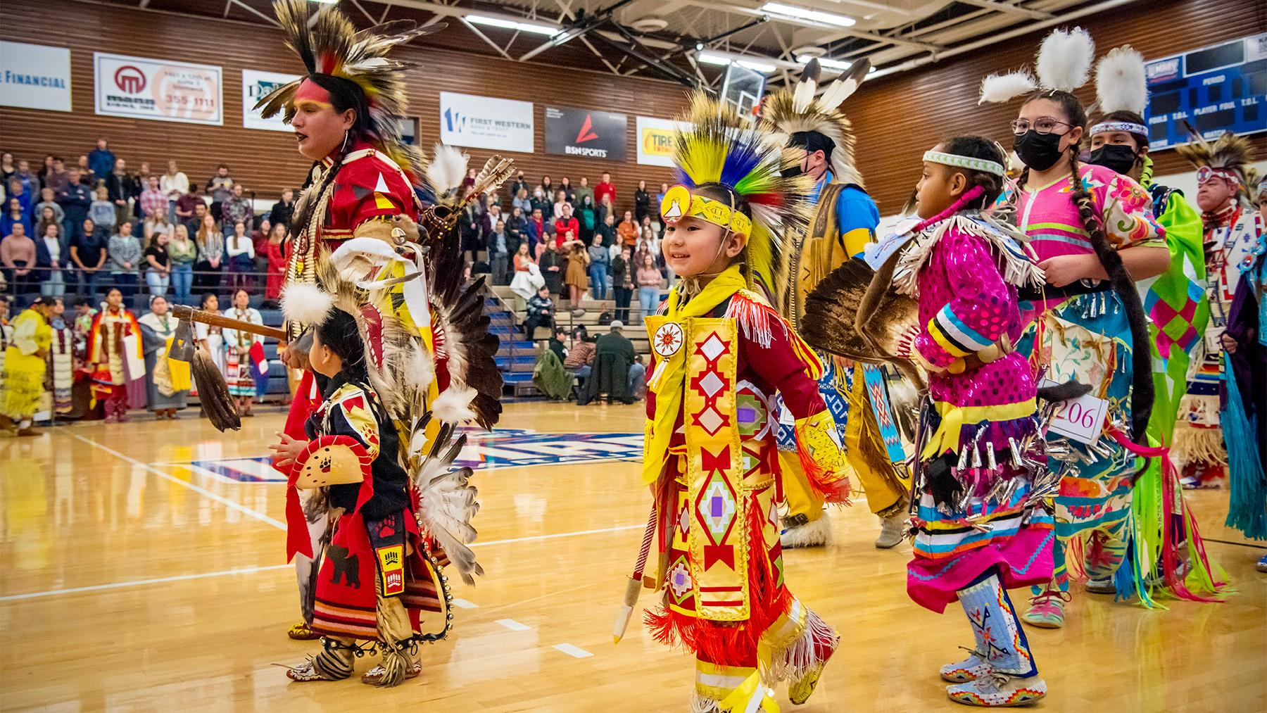 Native American Kids Dancing