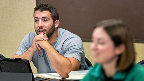 students in class