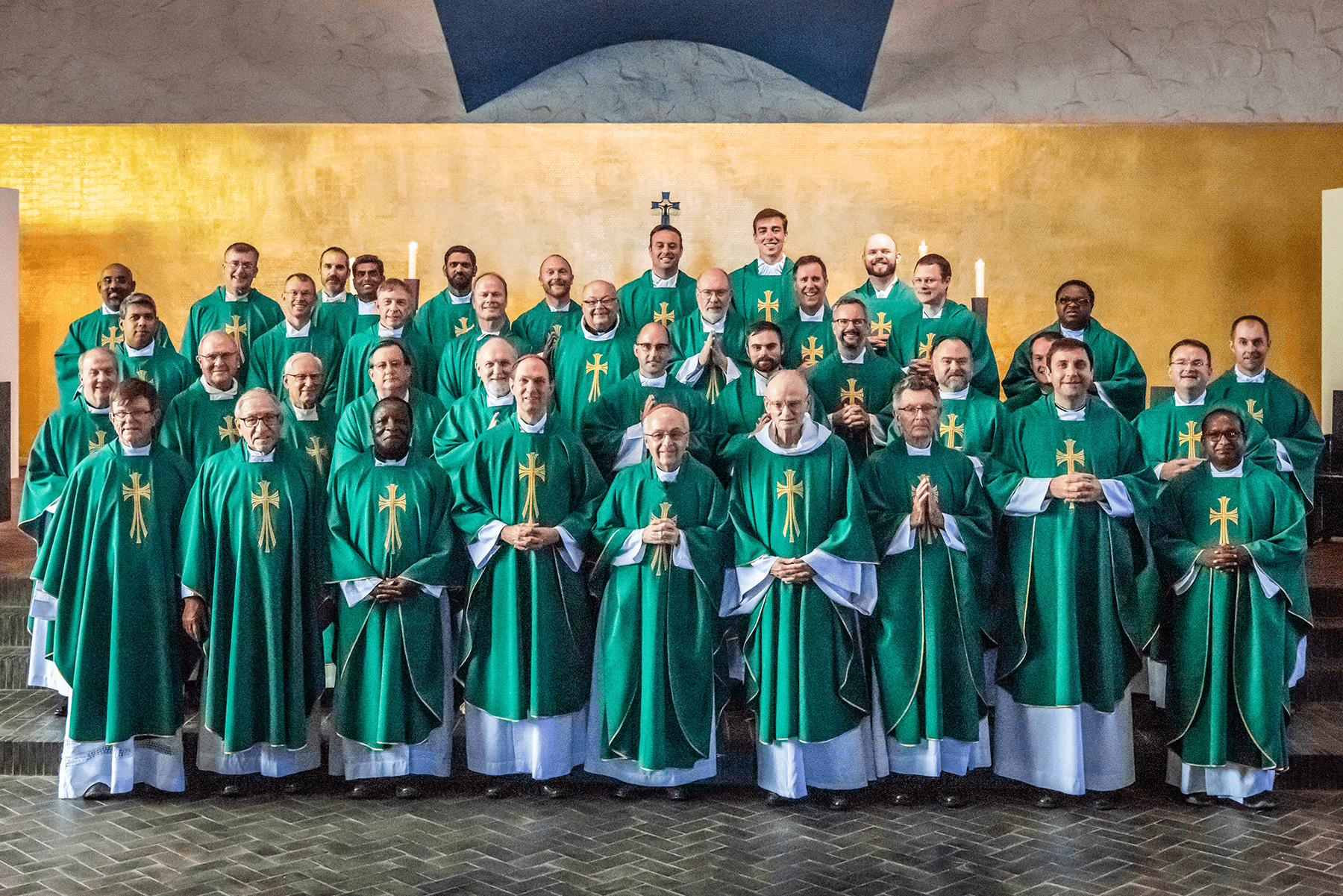 Priests and Deacons in the chapel