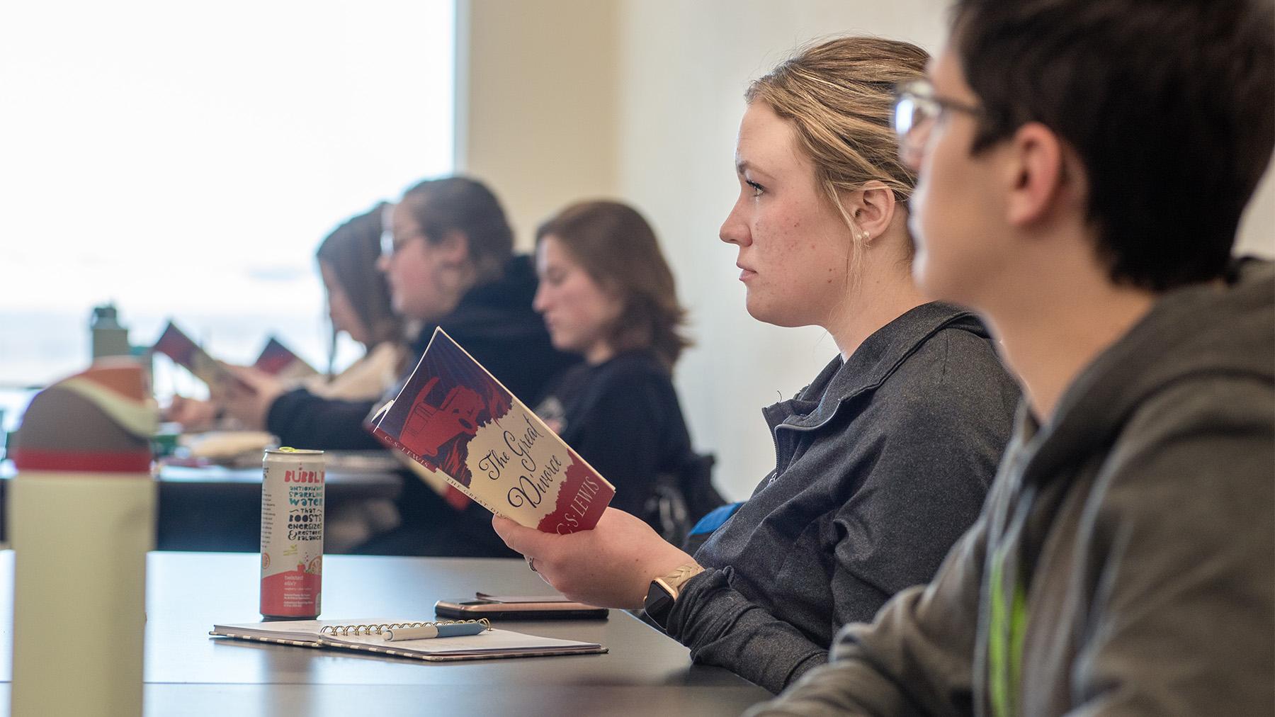 Students listening in Class to a lecture