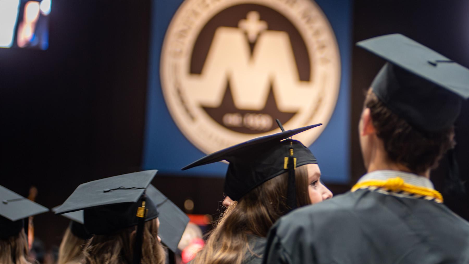 Students at commencement